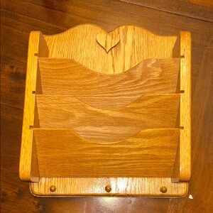 Wooden Wall-Mounted Mail Organizer